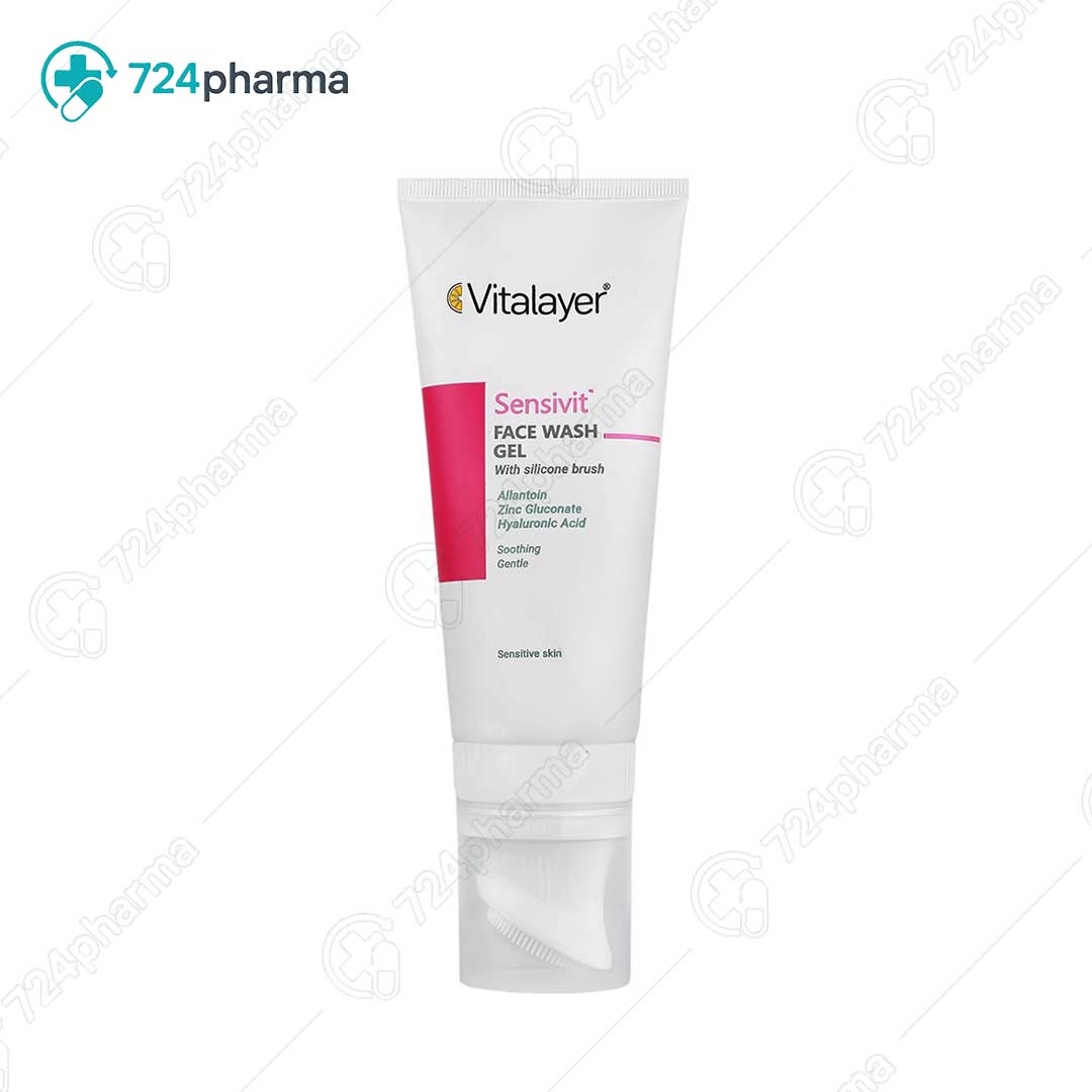 تصویر ژل شستشوی صورت سنسی ویت ویتالیر با براش سیلیکونی
