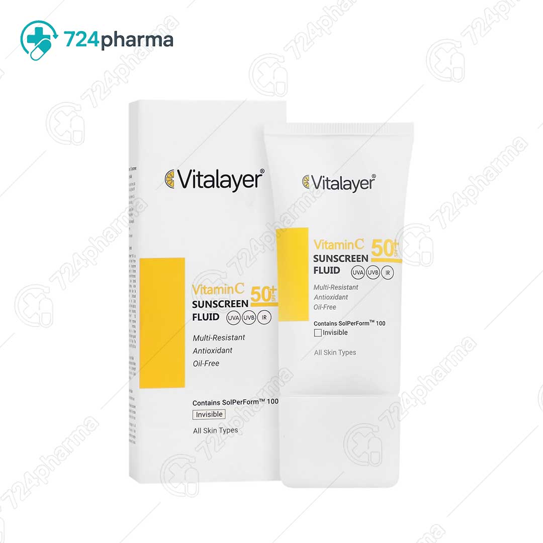 تصویر ضد آفتاب فلوئید ویتامین c ویتالیر