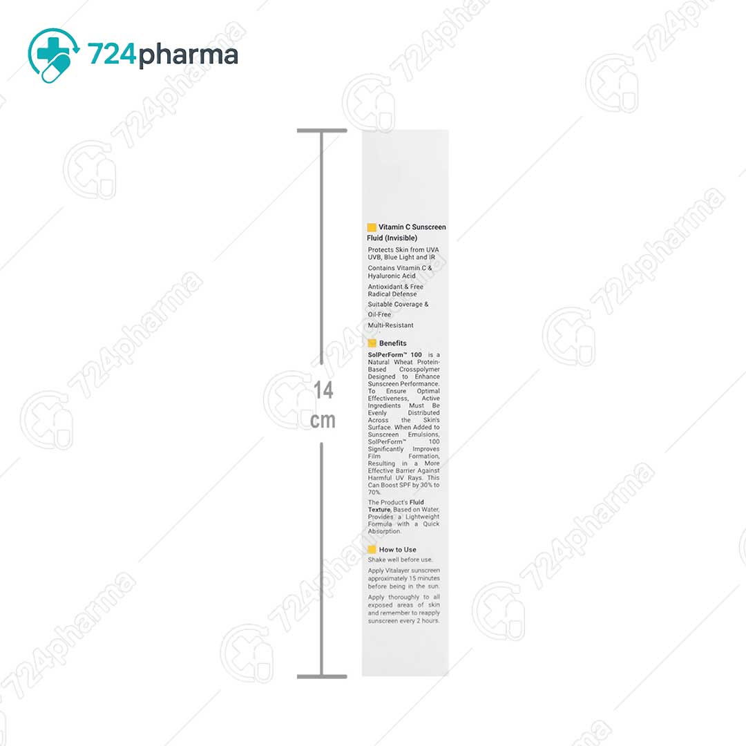 تصویر ضد آفتاب فلوئید ویتامین c ویتالیر